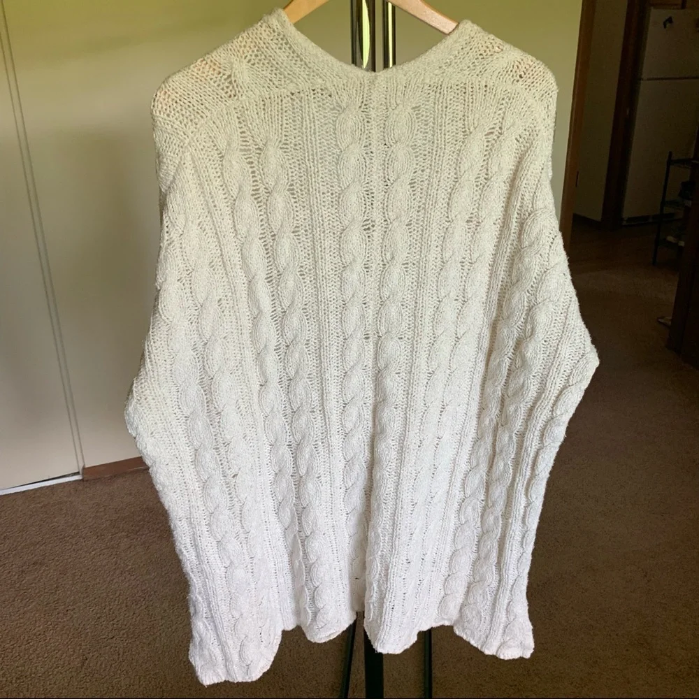 Free People Oversized Cable Knit Sweater